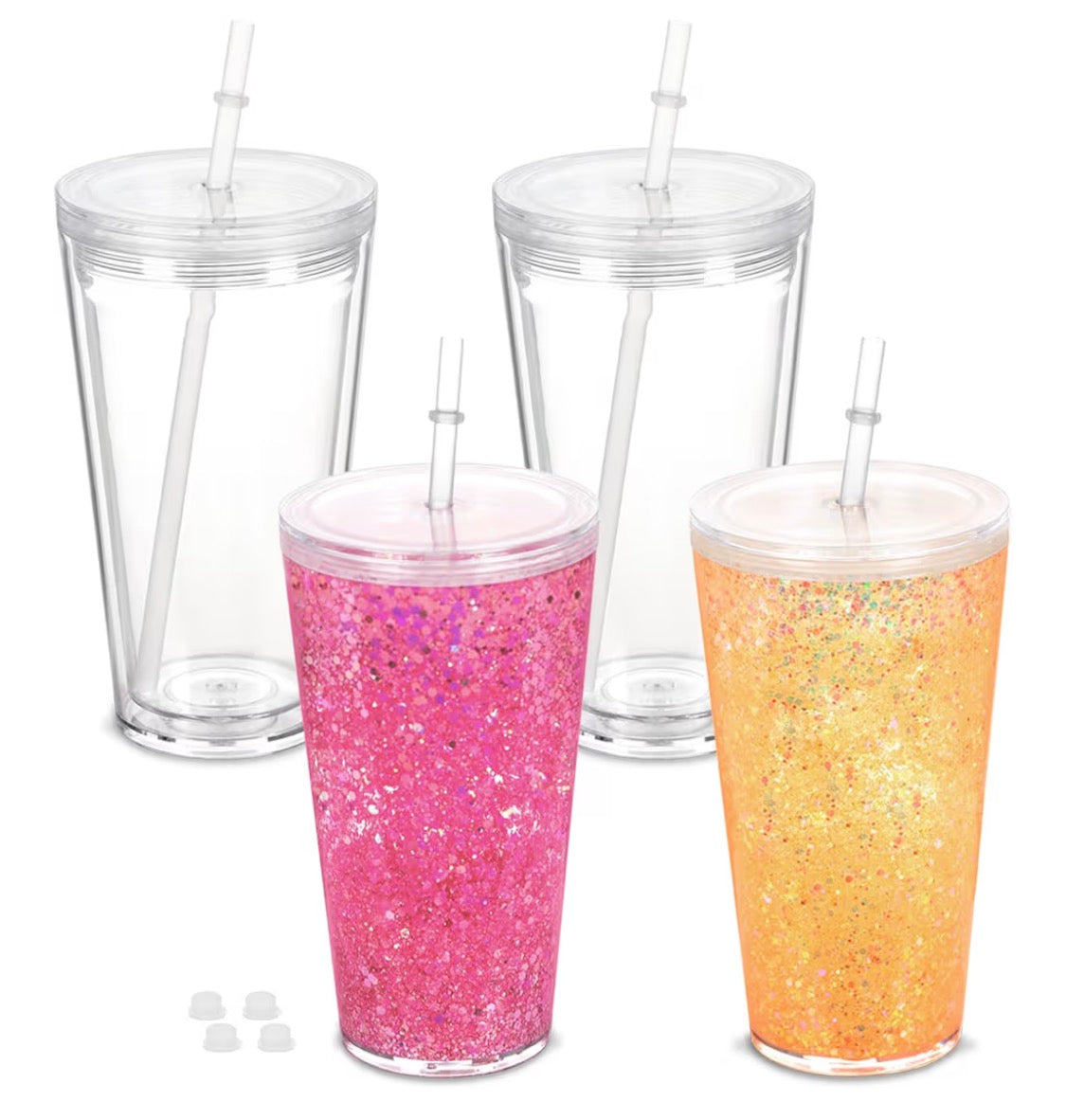 18oz. Acrylic Snowglobe Tumbler