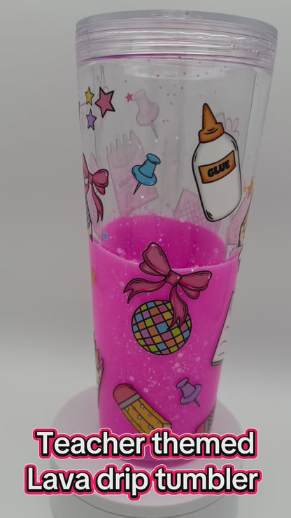 18oz. Acrylic Snowglobe Tumbler